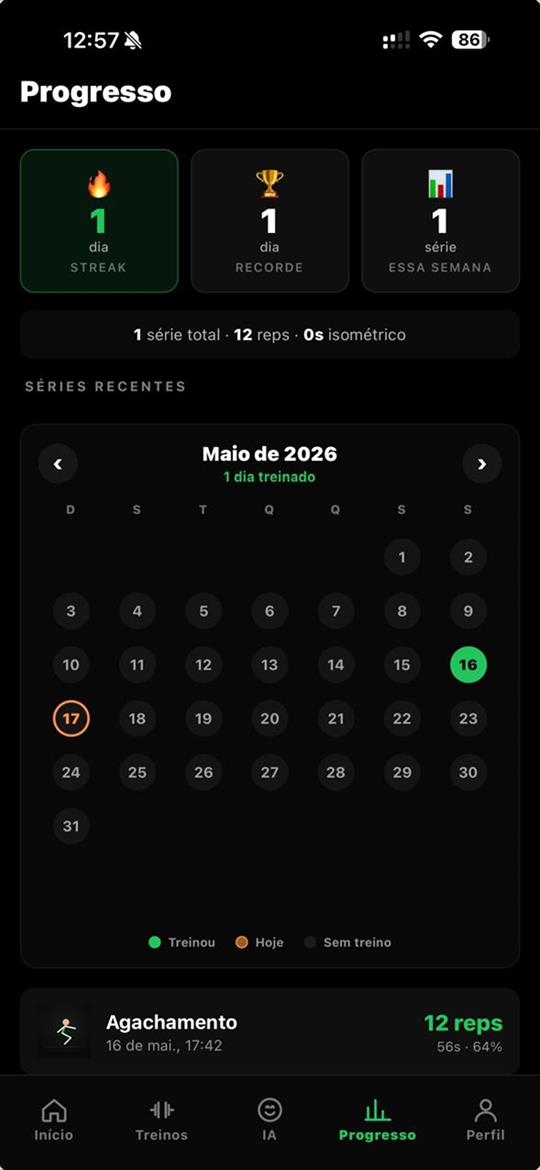 Tracking de progresso